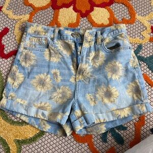 American Eagle Outfitters sunflower Jean Shorts